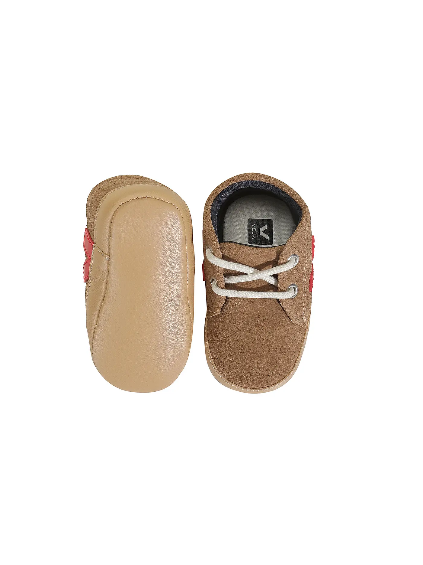 VEJA | Baby Schnürer PETALE | braun